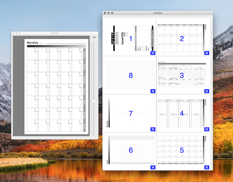 PagePacker interface arranging PDF pages
